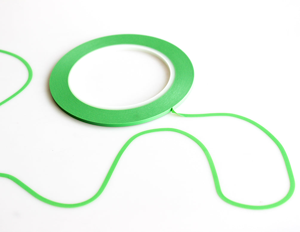 Green High-Temp Vinyl Thin Fine Line Fineline Masking Tape